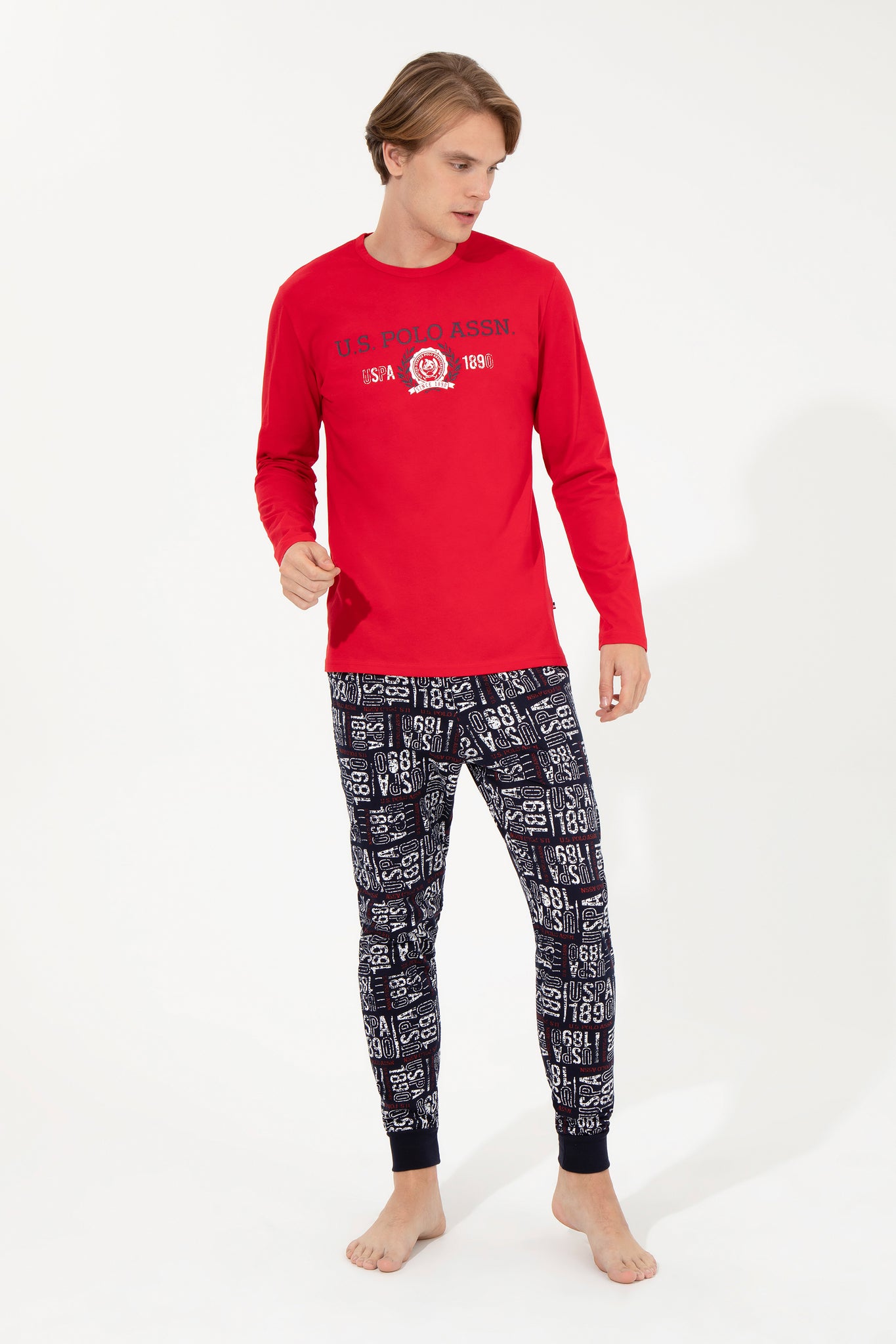 Men's Red Pajama Set