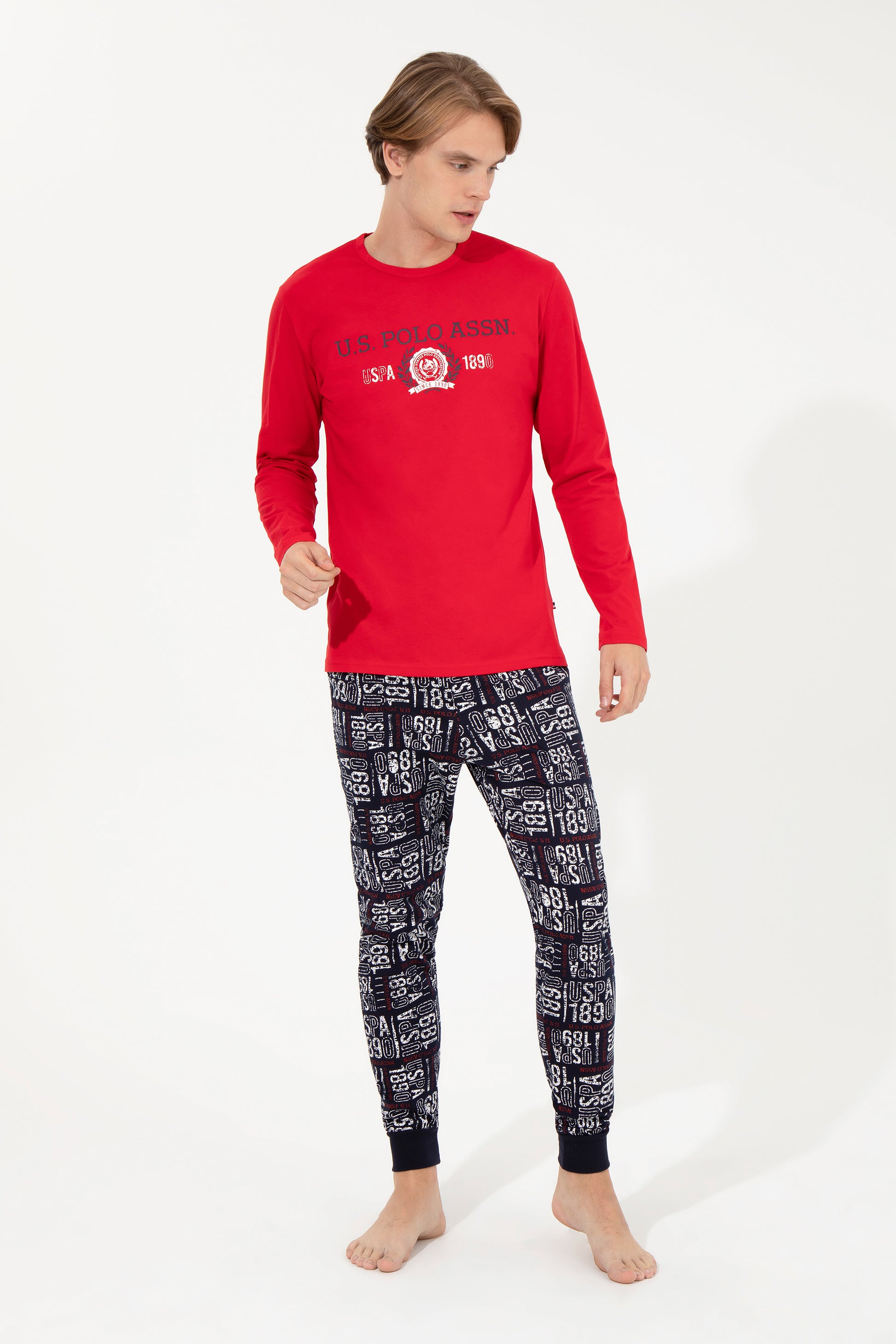 Men's Red Pajama Set