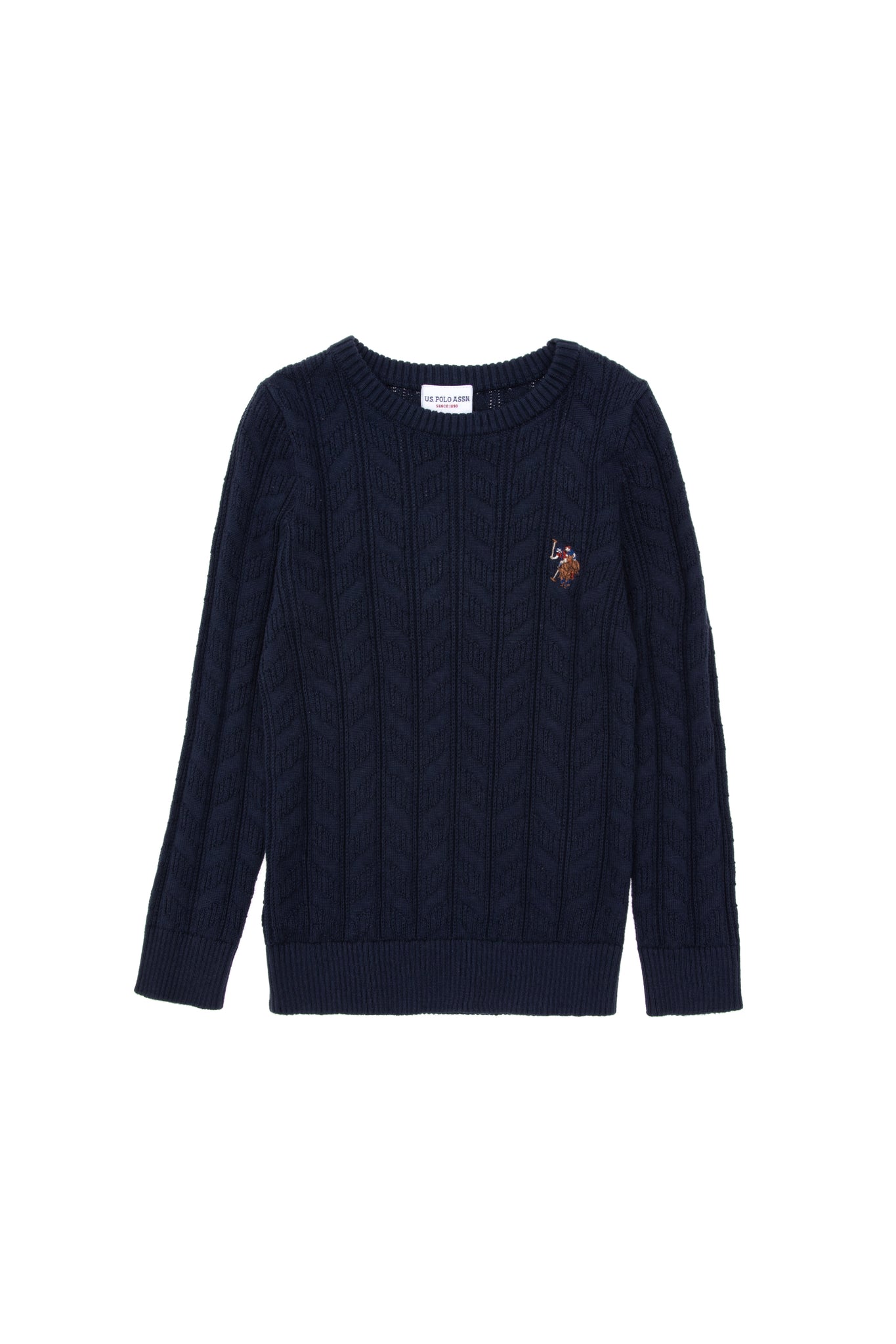 Boy's Navy Blue Basic Sweater