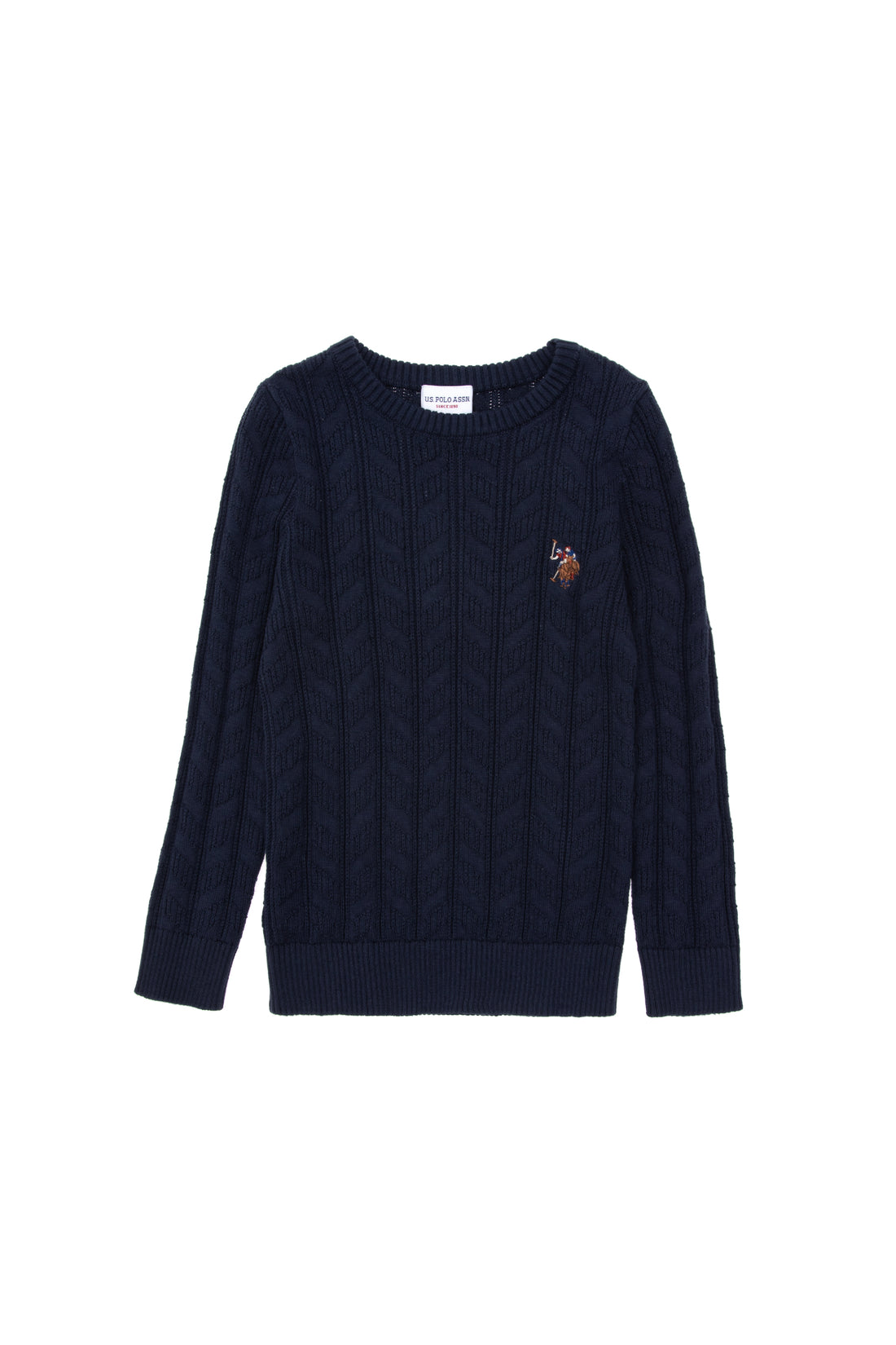 Boy's Navy Blue Basic Sweater