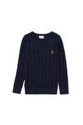 Boy's Navy Blue Basic Sweater
