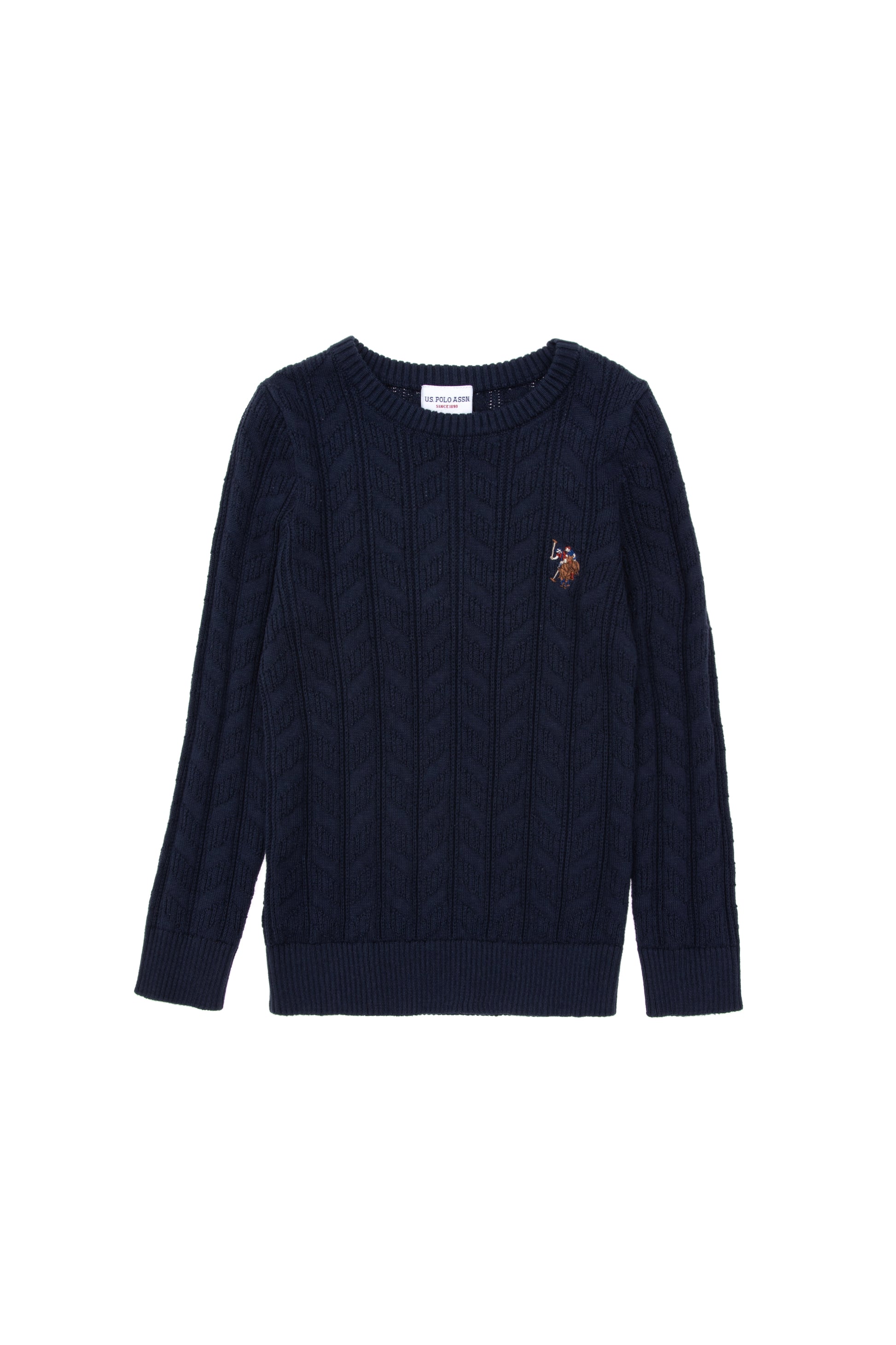 Boy's Navy Blue Basic Sweater