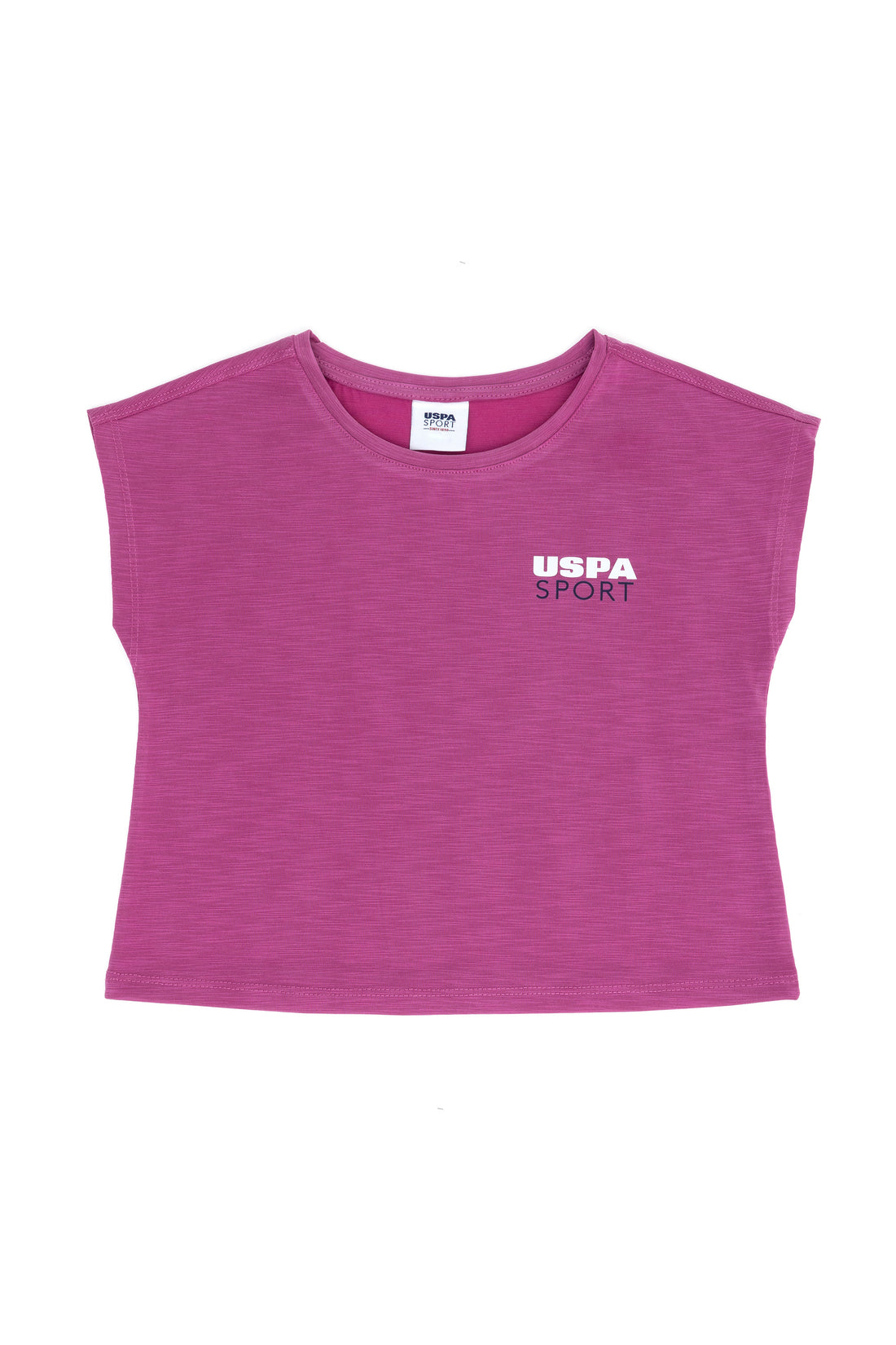 Girls' Violet Crew Neck T-Shirt