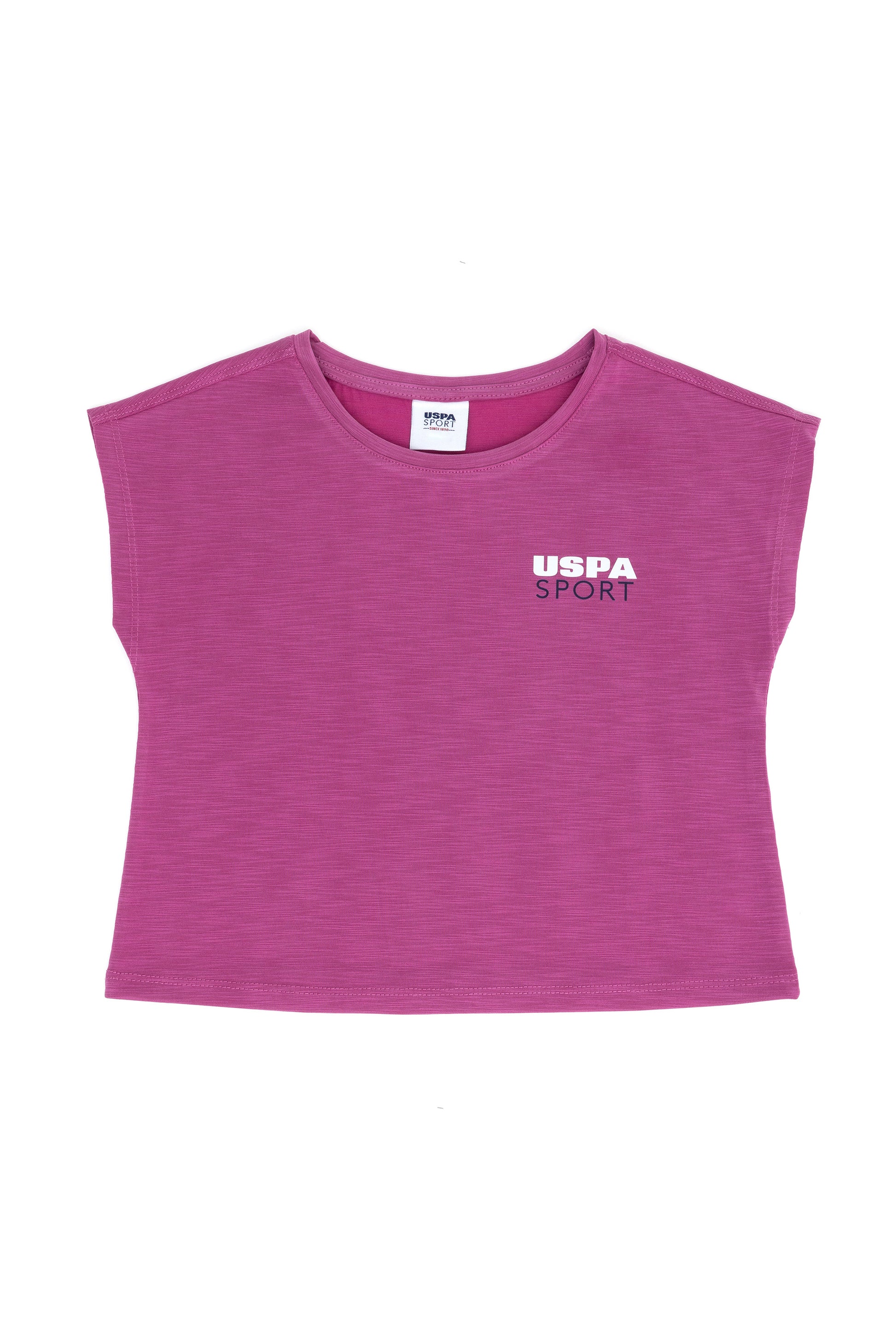 Girls' Violet Crew Neck T-Shirt