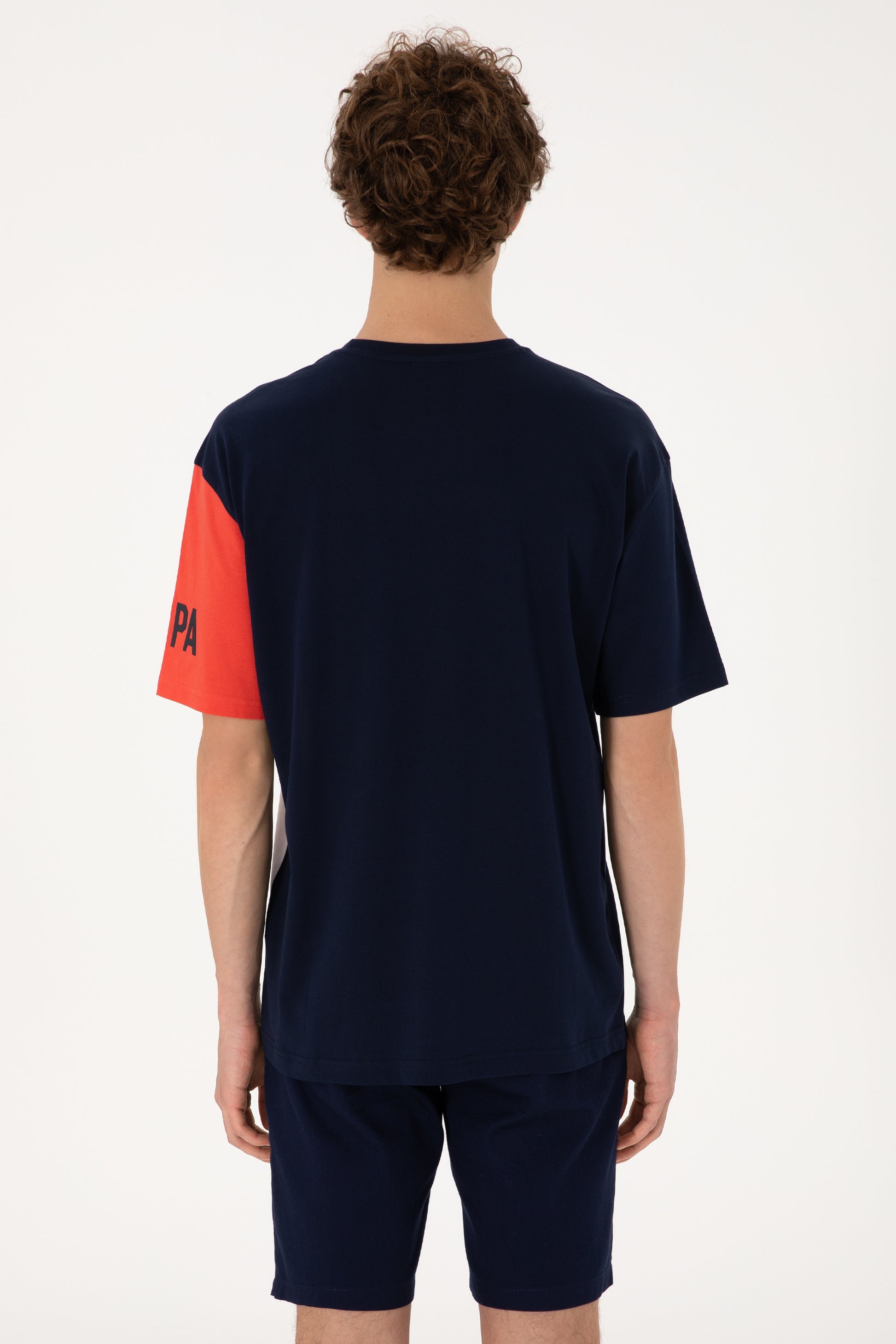 Men's Comfort Fit Crew Neck Navy T-Shirt