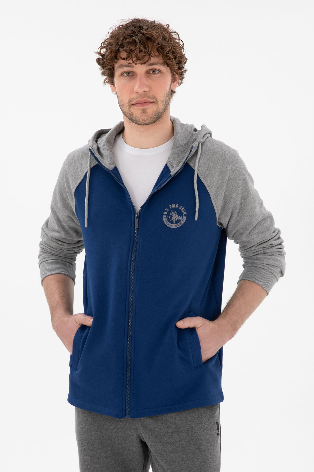Men's Indigo Knitted Cardigan