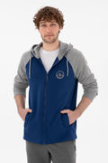 Men's Indigo Knitted Cardigan