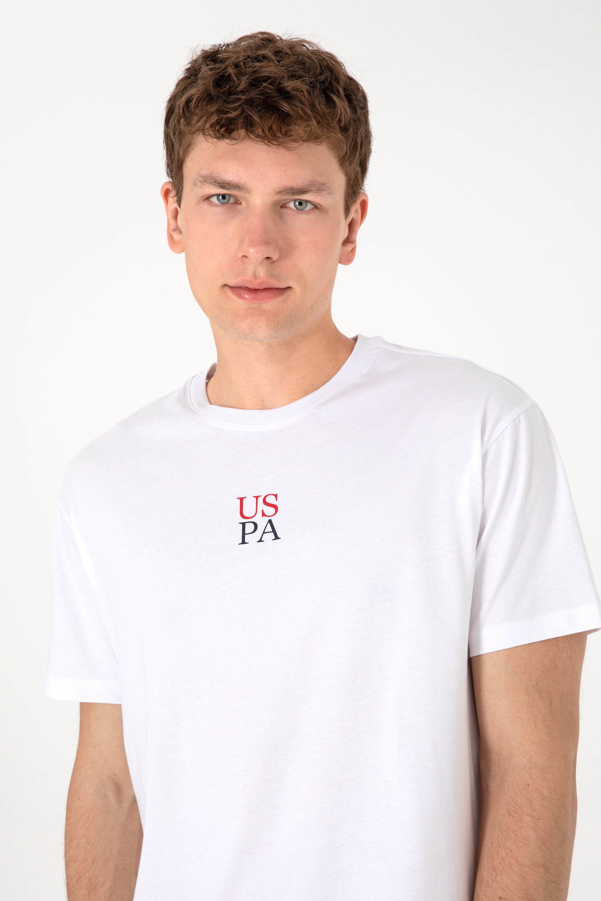 Men's Comfort Fit Crew Neck White T-Shirt