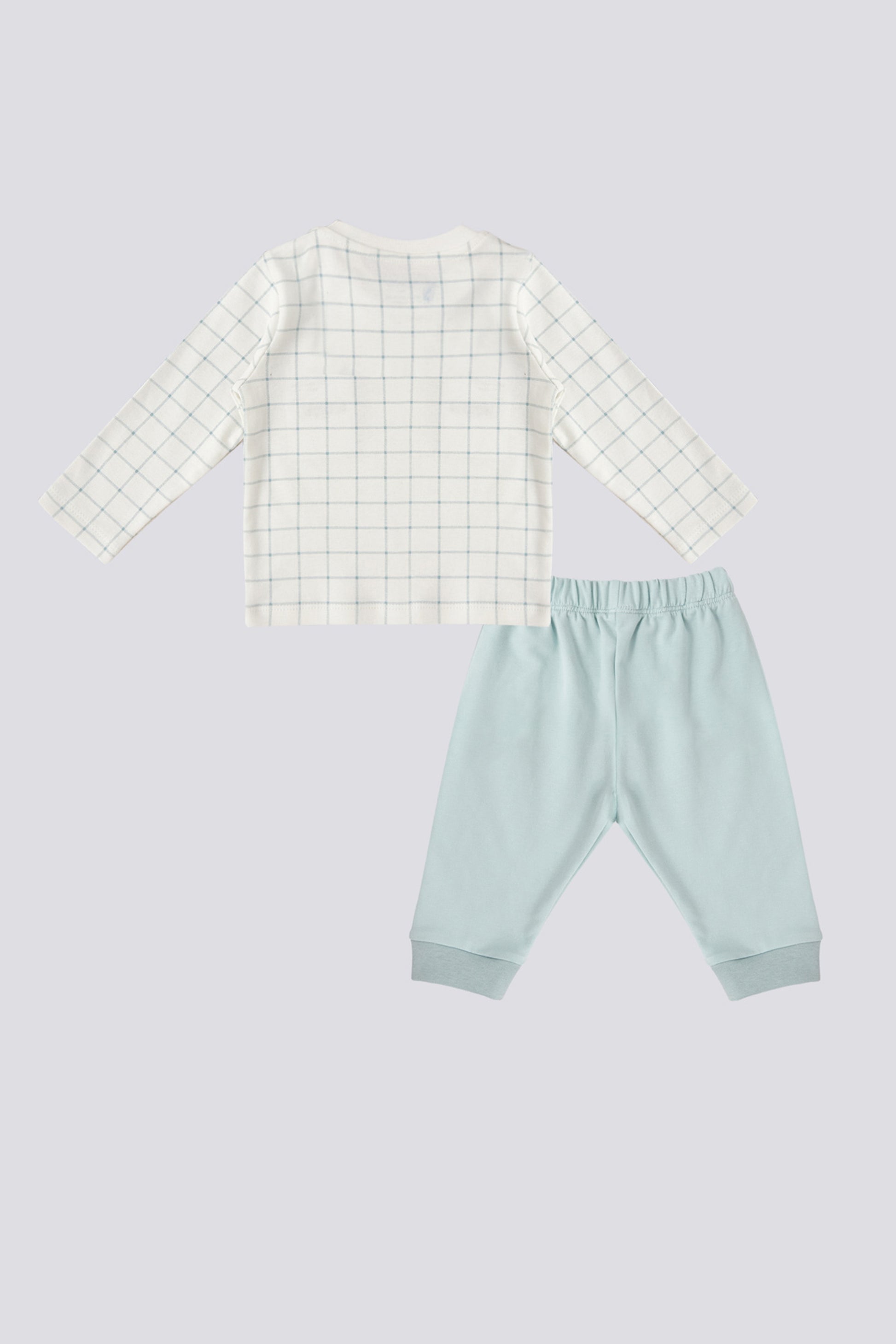 Boy Baby 2 Pcs Checkered Set