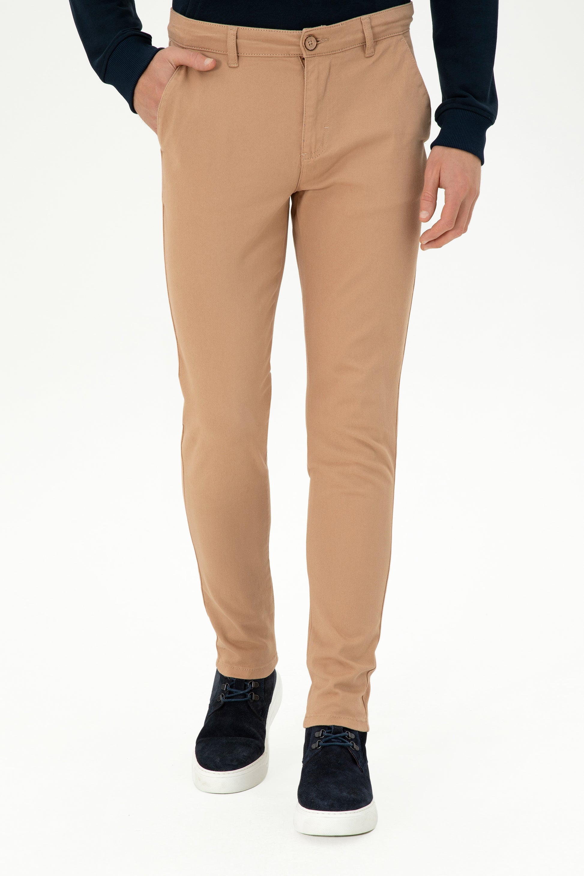Men's Camel Canvas Pants