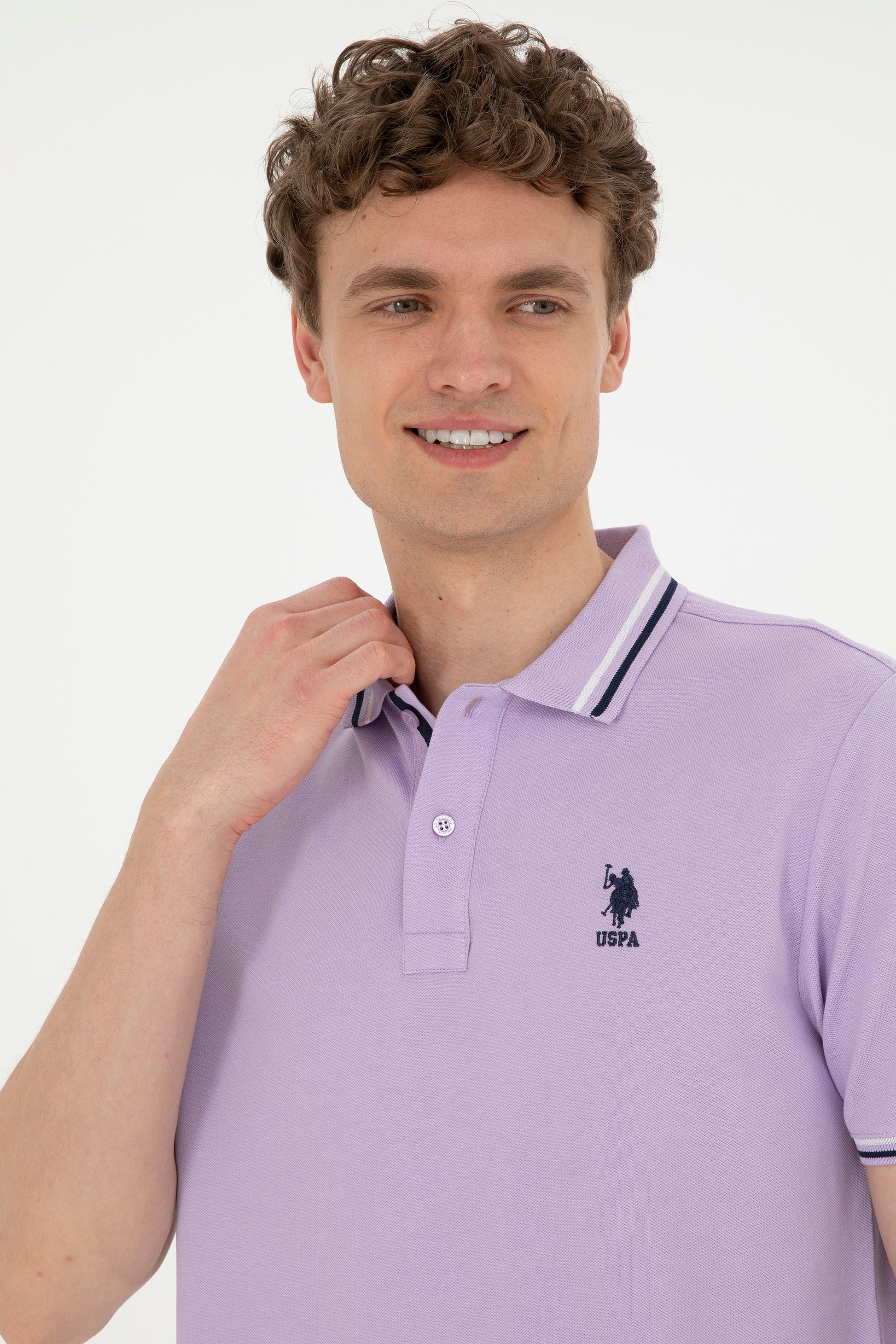 Men's Lilac Basic T-Shirt