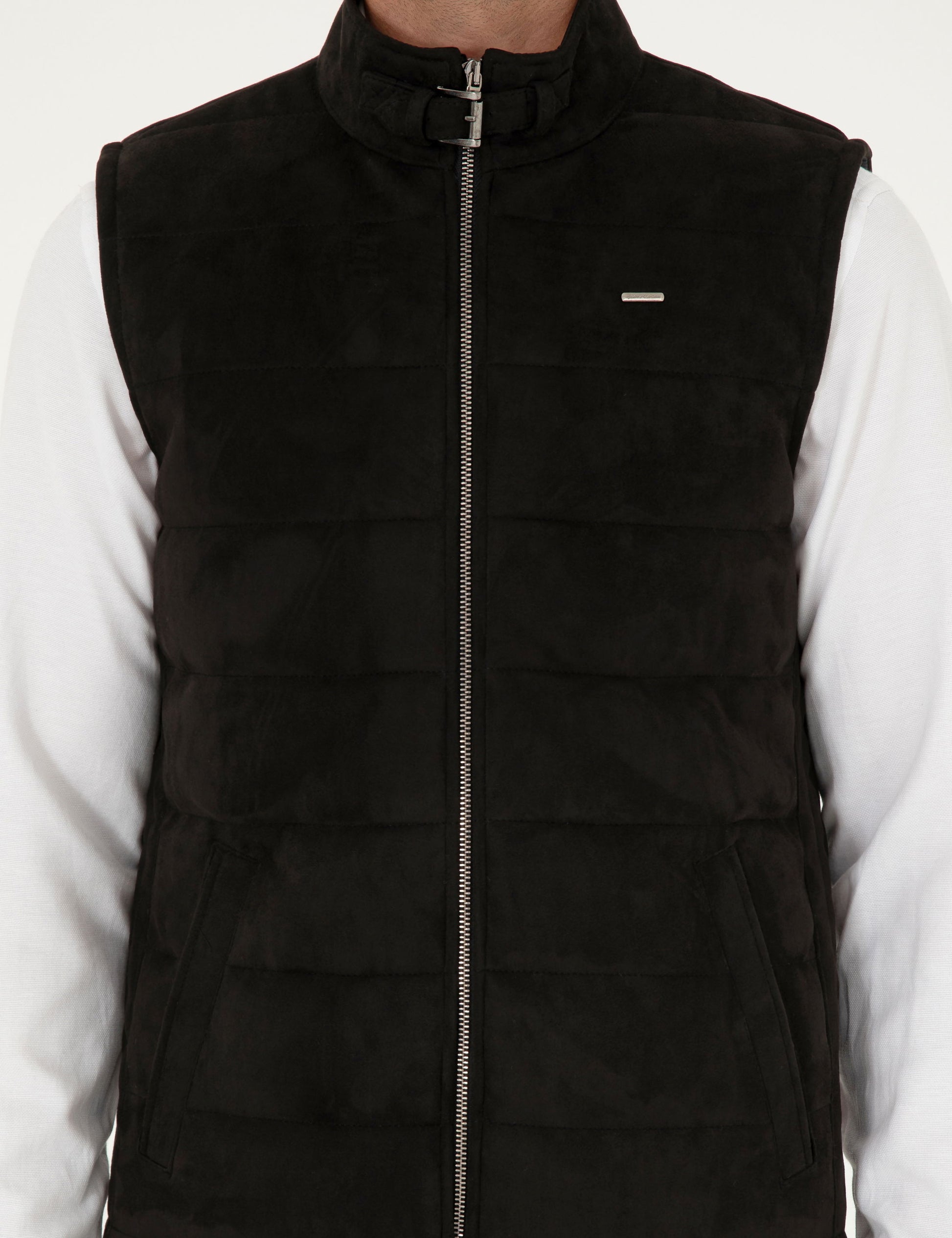 Black Leather Vest