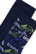 Boy's Navy Blue Socket Socks