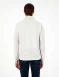 Light Grey Regular Fit Knitted Shirt