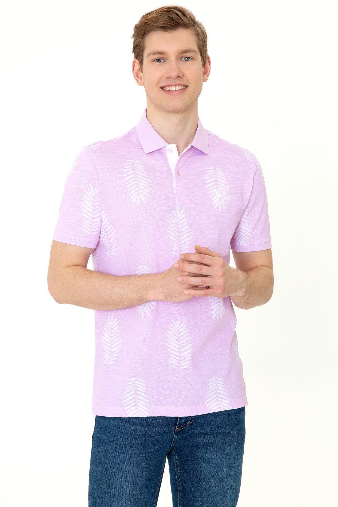 Men's Magnolia Polo Neck T-Shirt