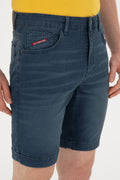 Men's Navy Blue Jean Shorts