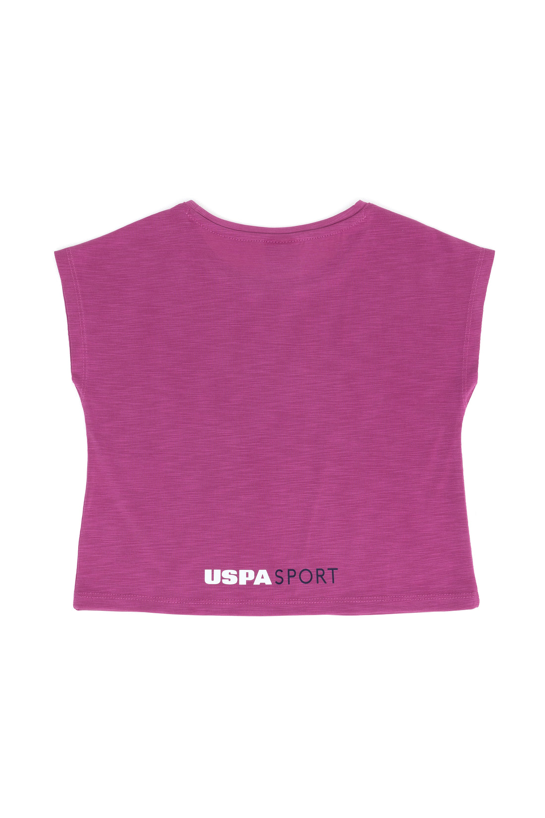 Girls' Violet Crew Neck T-Shirt