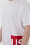 Men's Comfort Fit Crew Neck White T-Shirt