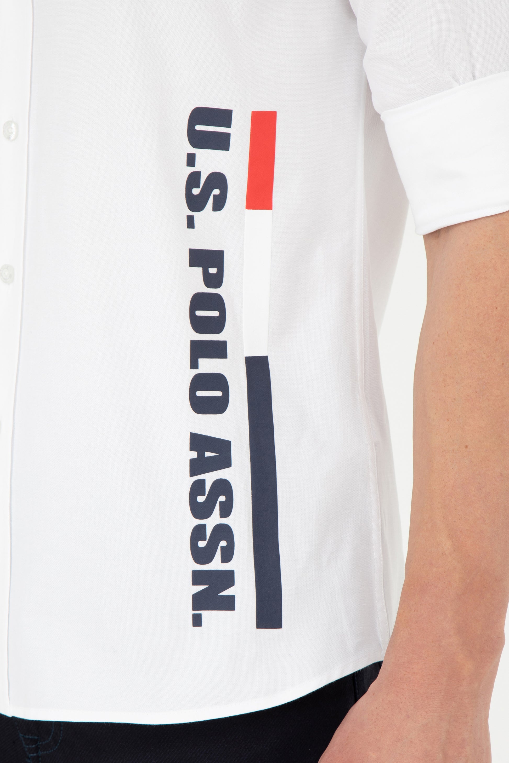 Men's White Long Sleeve Shirt