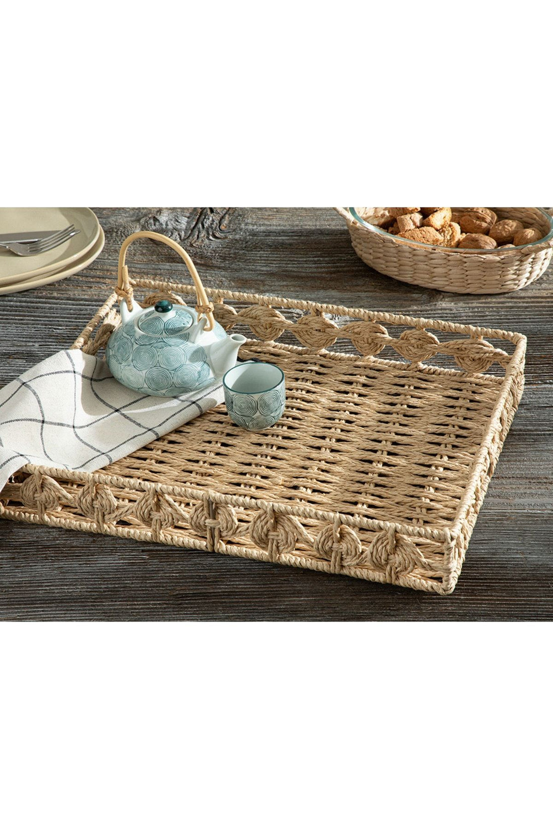 Pics 1 / 3  English Home-Dateless Wicker Tray 38x30 Cm Brown 1 English Home-Dateless Wicker Tray 38x30 Cm Brown 2 English Home-Dateless Wicker Tray 38x30 Cm Brown 3 English Home Dateless