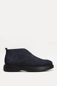 Lufian Oleoso Men's Leather Boots Navy Blue