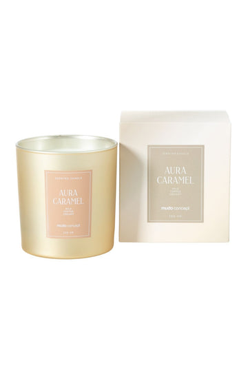 AURA CARAMEL SCENTED CANDLE 200GR