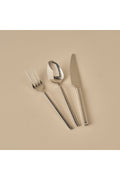 Premium 18 Pieces 6 Seater Dessert Fork Spoons Knife Set Silver