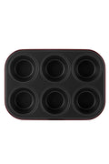 Rossana Carbon Steel 6pcs Muffin Cake Mould