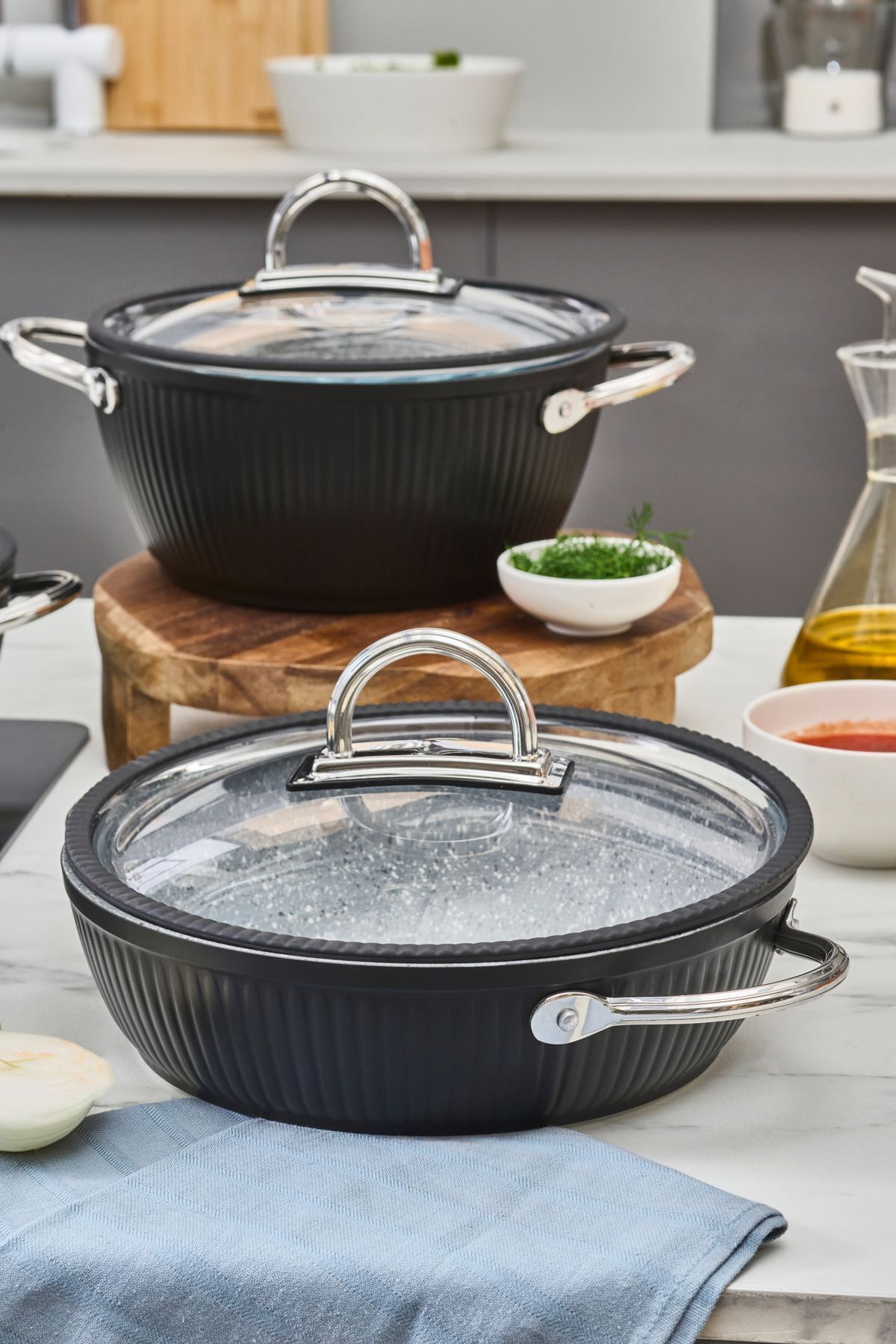 Biogranite Lopus 7 Piece Cookware Set