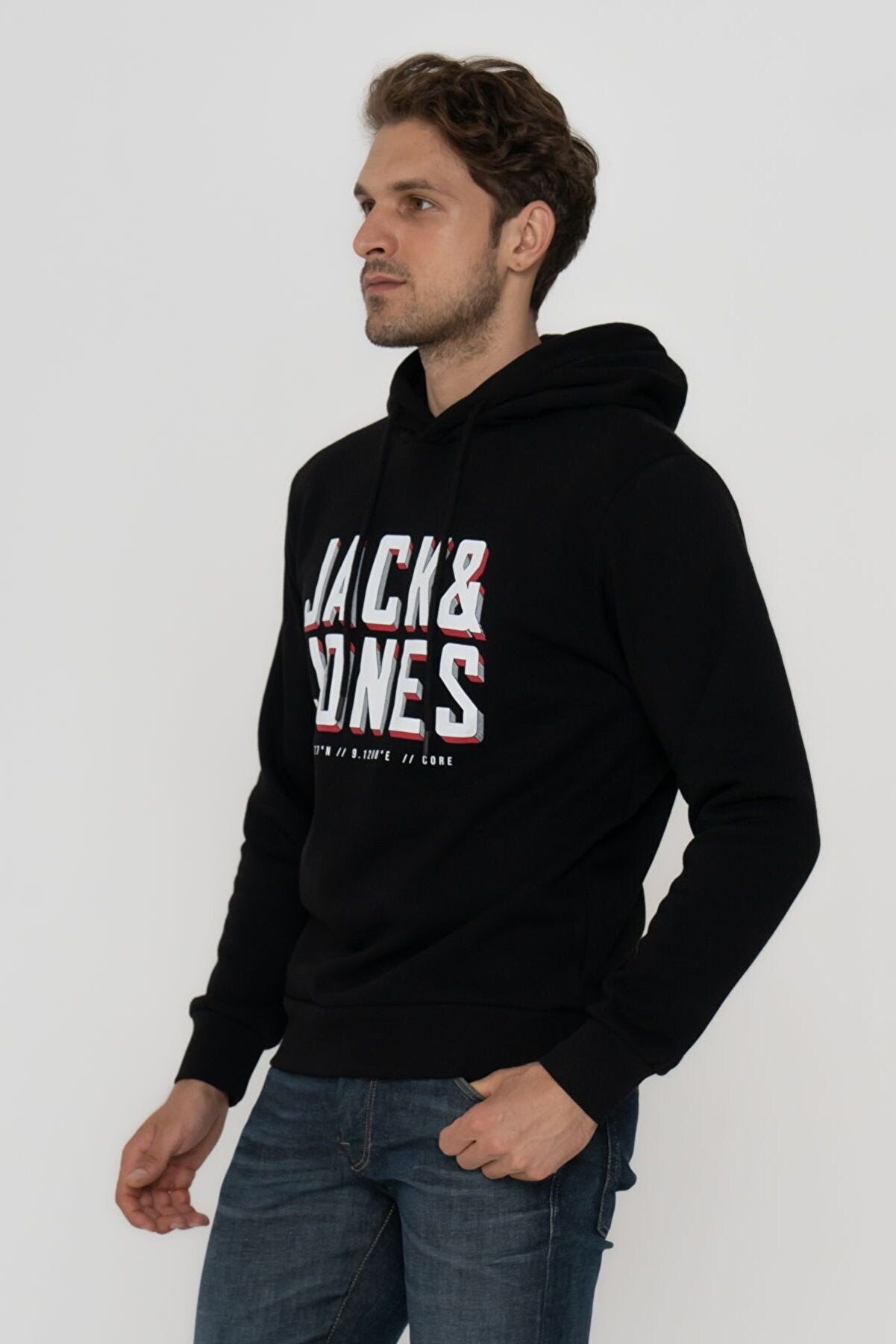 Mens Logo Printed Hooded Sweatshirt - Grow