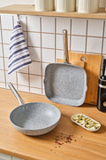 Biogranite Nare Wok - Grill Set Blue