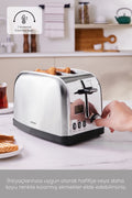 Inox Led Time Display Toaster