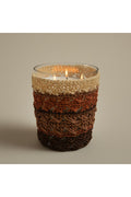 Boho Chic Crochet Scented Candle 14x17cm Natural