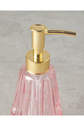 Diana Glass Bathroom Liquid Soap Dispenser Light Pink