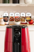 Smart Cook Compact Airfryer Ruby 2 Seater with Time Setting Up to 60 Minutes