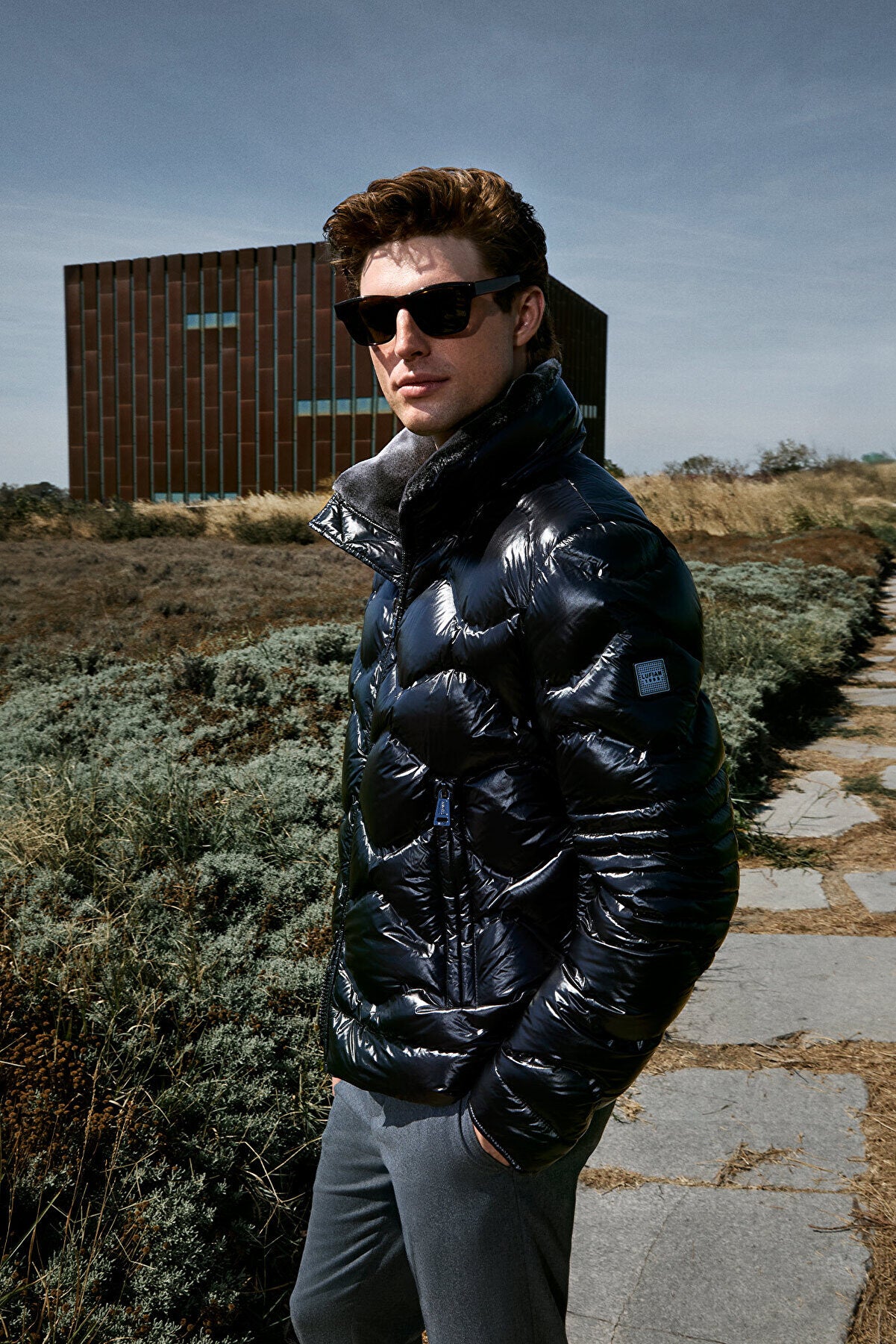 Roy Goose Down Coat Men Black