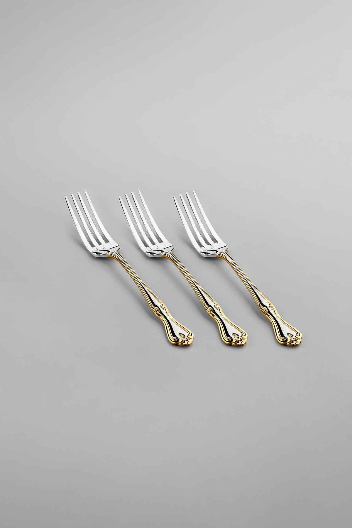 Lalezar Gold Simple 12 Seater 72 Piece Fork Spoons Knife Set