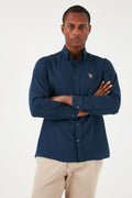 U.s Polo Logo Buttoned Collar 100% Cotton Regular Fit Shirt Mens Shirt G081GL0041829583