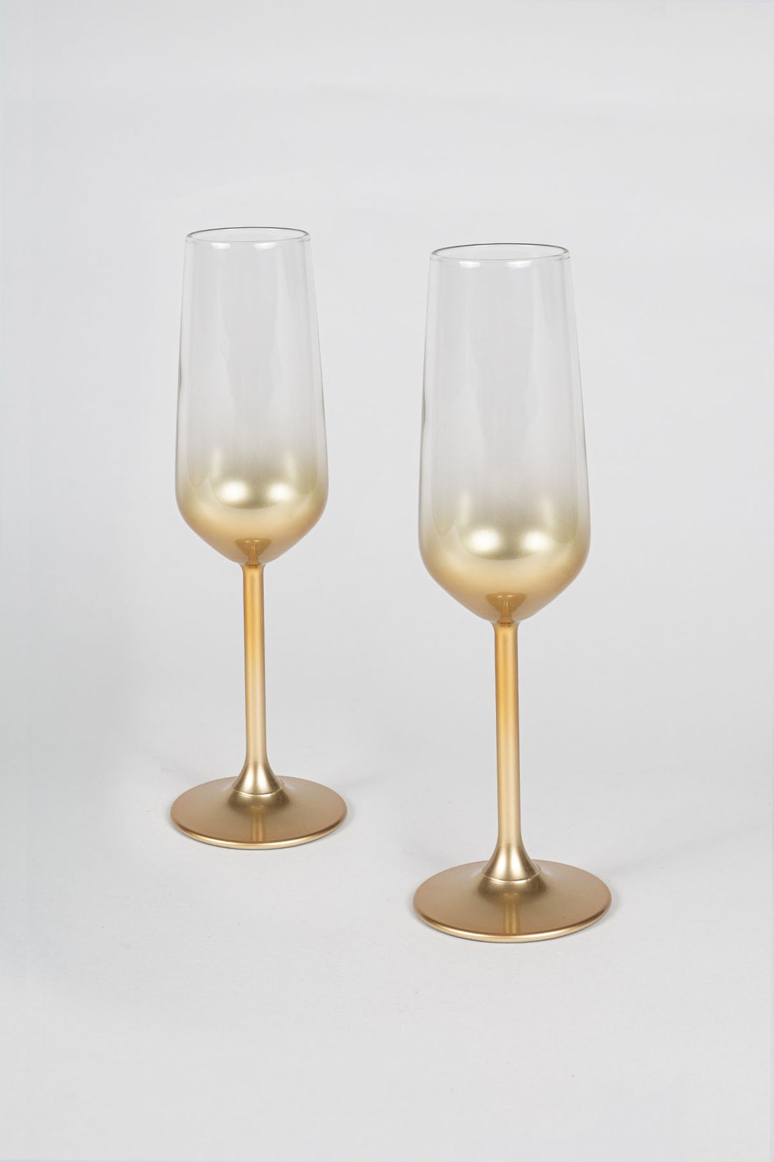 Glow Set of 2 Champagne Glasses Gold 195 Cc