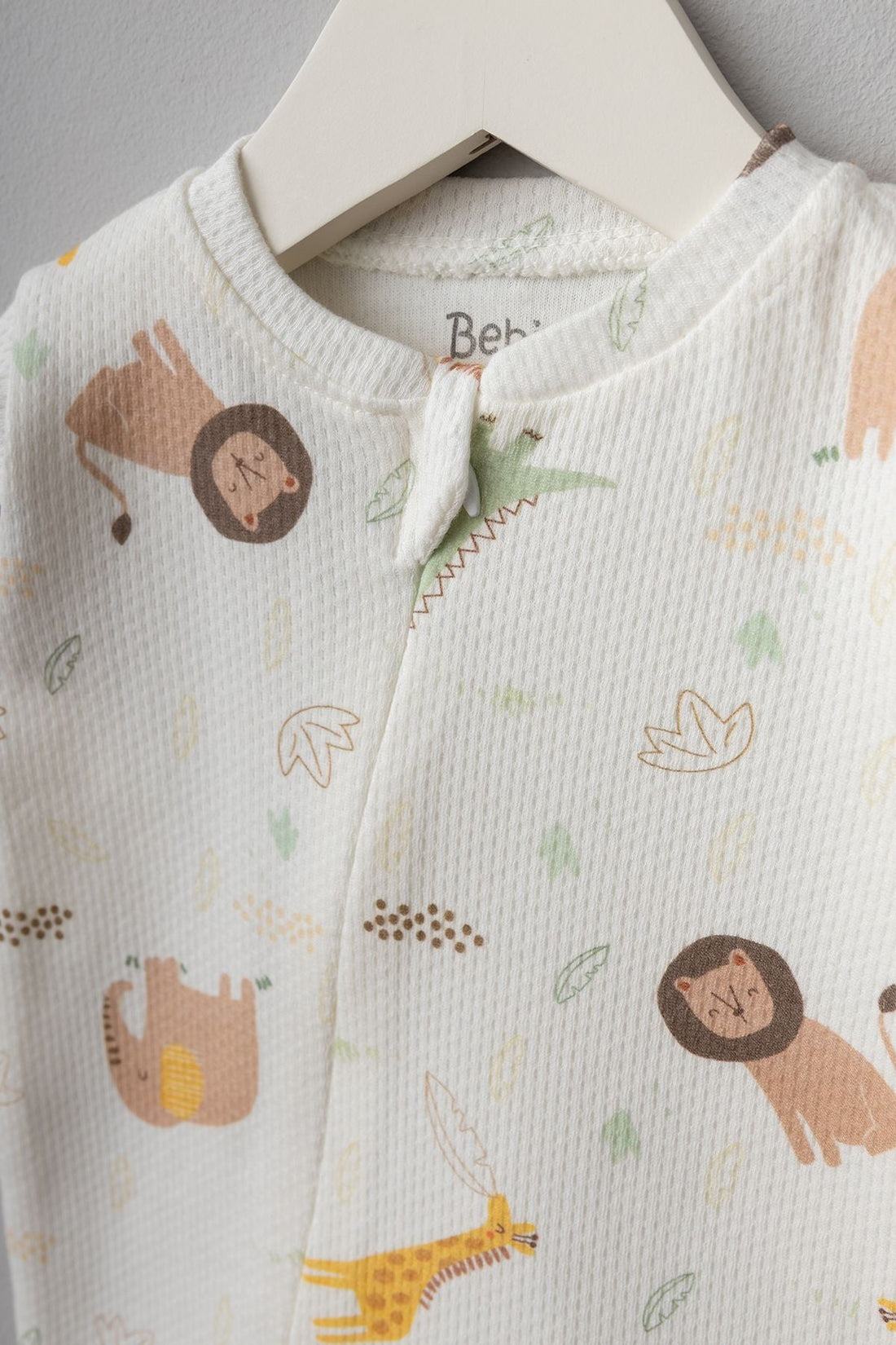 Bebitof - 10-Piece Hospital Outlet Set with Lion Pattern - New Born - Ecru - 823236102-NewBorn