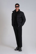 Clow Goose Down Coat Men Black