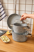 Biogranite Nare 7 Piece Cookware Set Blue