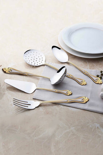 Lalezar Gold 5 Piece Service Set