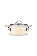 Erva Enamel Induction Base 6 Piece Midi Cookware Set Cream