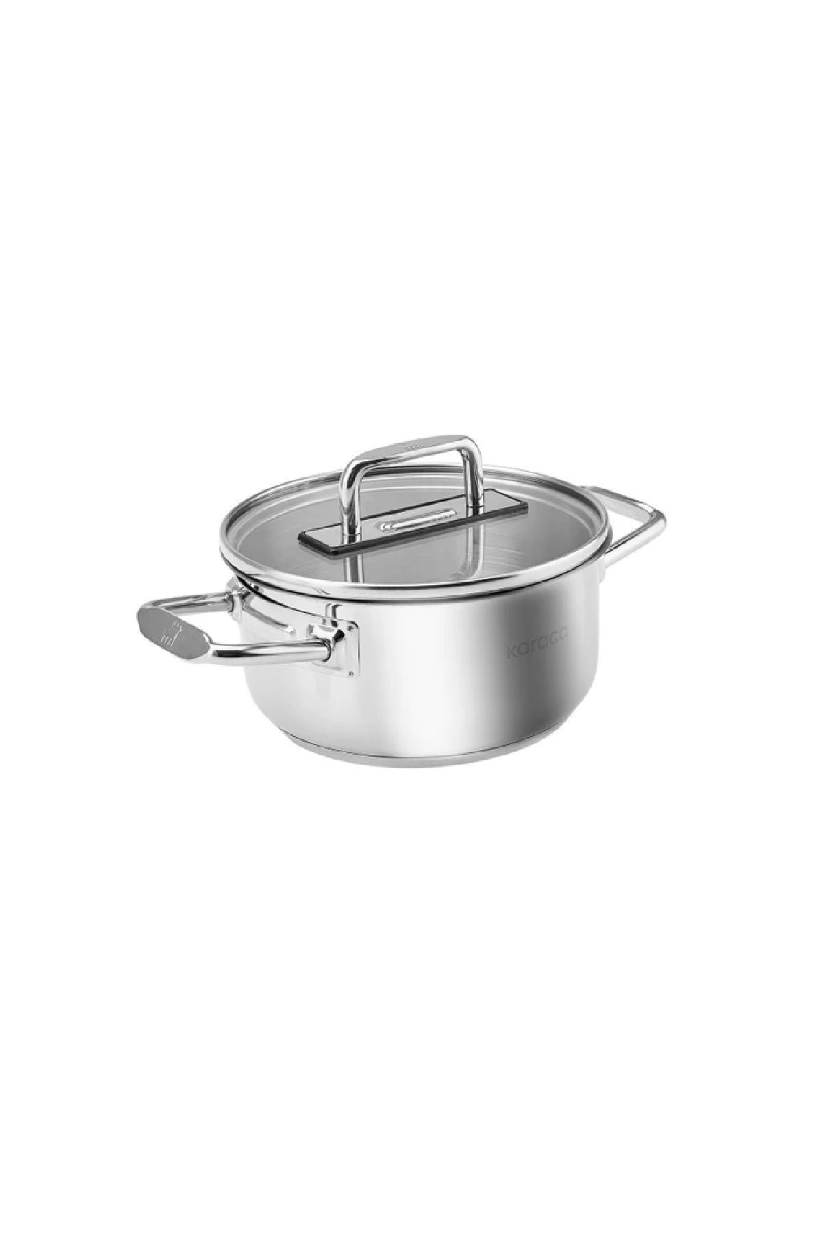 Grace Induction Base Steel Cookware 22 cm 3.8 Liter