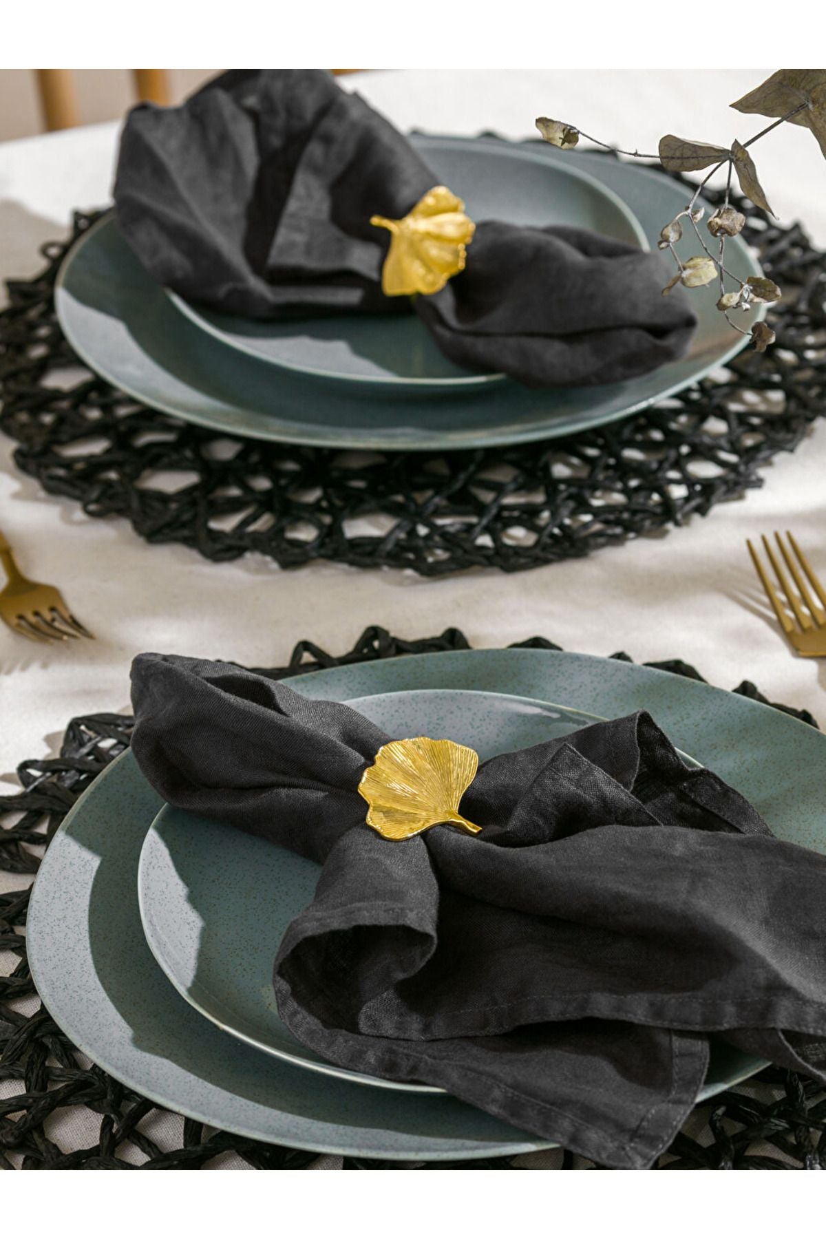 new collection Leaf Figured Napkin Ring 2 pcs city