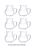 Keyfi Ala Borosilikat Set of 6 Tea Cups