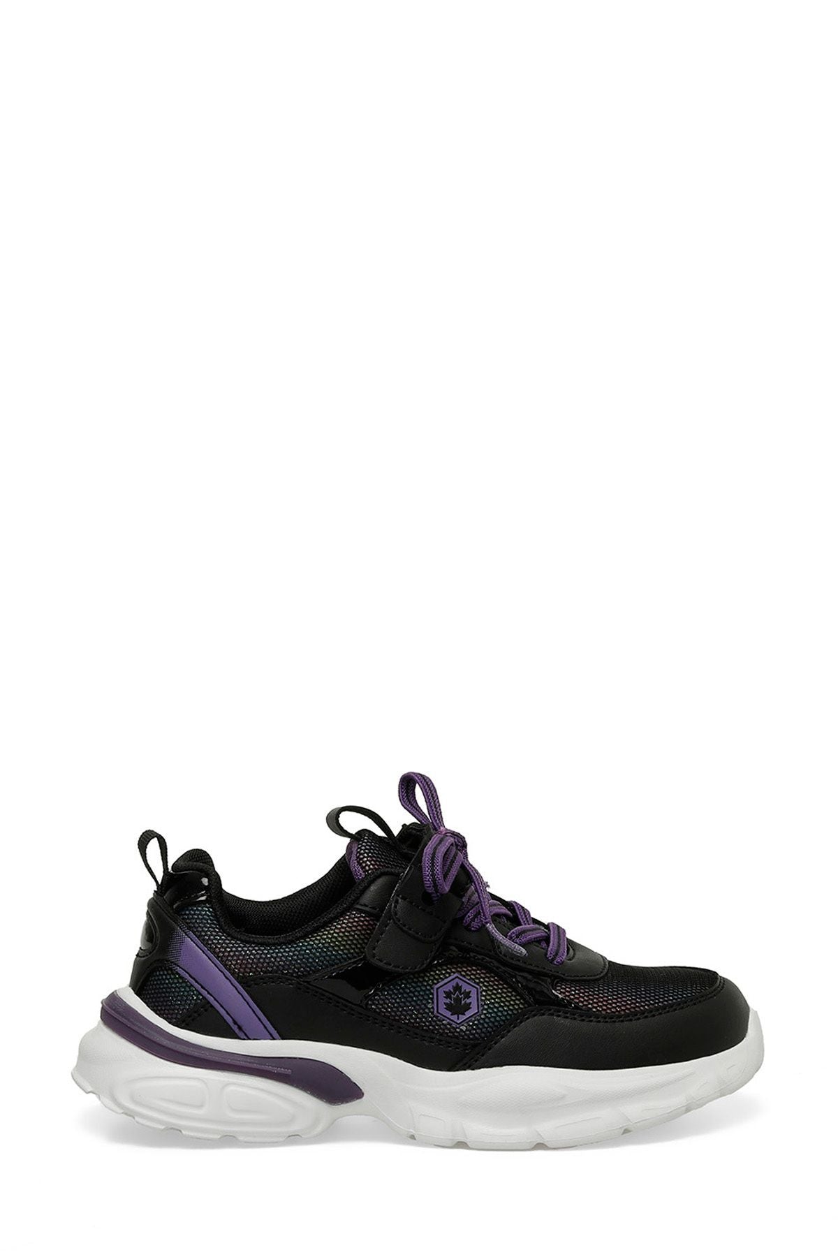 SHINEY 4FX Black Girls' Running Shoes