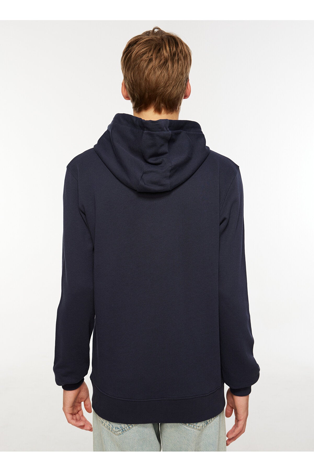 Navy Blue Men's Hoodie Collar Sweatshirt Tommy Hoody M