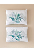 Exotic Toile 2-Pack Pillowcase Navy — Green